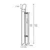 Household Essentials 1225-1 Mounted Paper Towel Holder | Mounts to