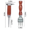Ice Pick set of 2-7.24 Inch and 6.8Inch Stainless Steel