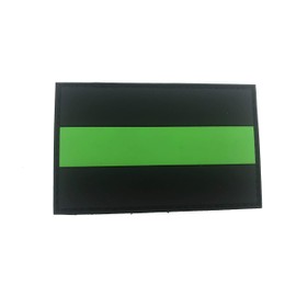 Thin Green Line Flag Ambulance Medic Airsoft PVC Morale Patch