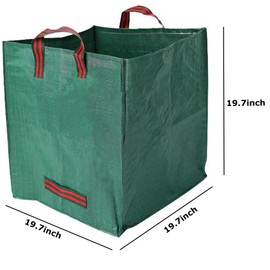 DOPKUSS Heavy Duty Tote Bag Woven Polypropylene Bag 35-Gallon Rugged Woven Polypropylene Moving Bag Reusable Waste Management, Holds up to 500 Pounds, Tool Bag 19.7 x 19.7 x 19.7 inches