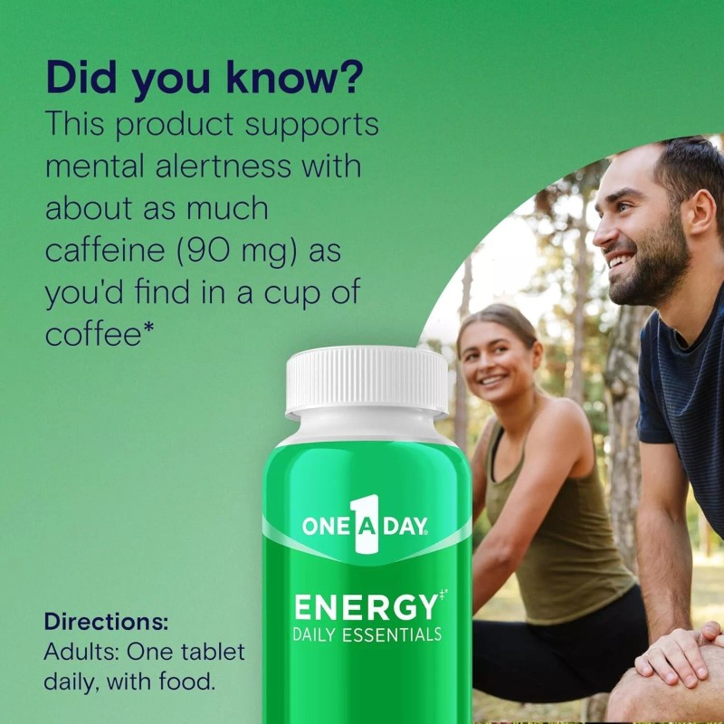 One A Day Energy Daily Essentials Multivitamin Supplement Tablets, 120