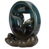 Backflow Incense Burner Waterfall Lotus Base Ceramic Holder Aromatherapy Ornament