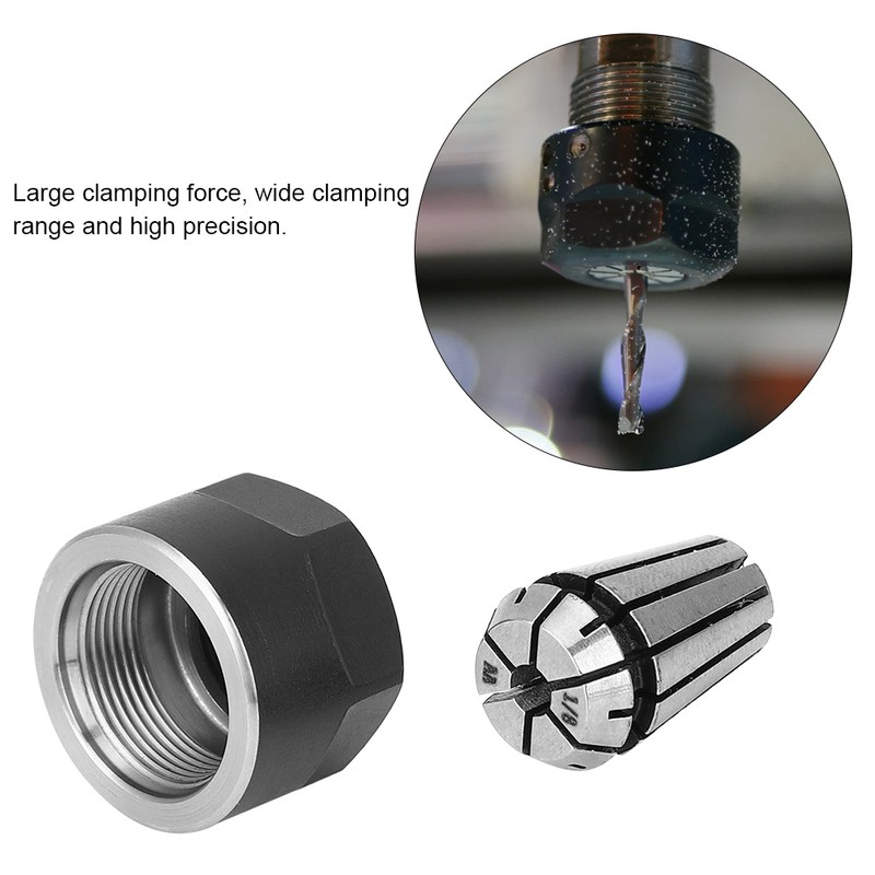 ER11 Chuck Collets Clamping Nuts Lathe Parts for CNC Milling