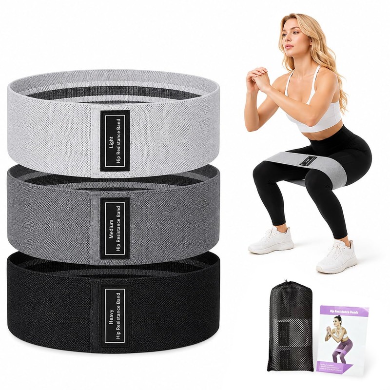 Bandas de Resistencia Ejercicio 3Pzs, Bandas Elasticas Musculacion Fitness