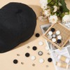 PH PandaHall 20 Sets Baseball Cap Button 2 Colors Cloth