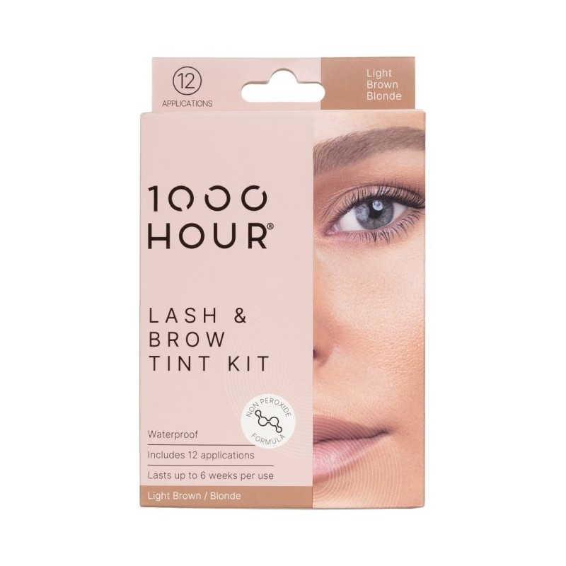 1000 Hour Eyelash & Brow Tint Kit Non Peroxide, Dark
