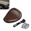KaTur Motorcycle Solo Seat Pad Crocodile Leather Style Saddle Solo