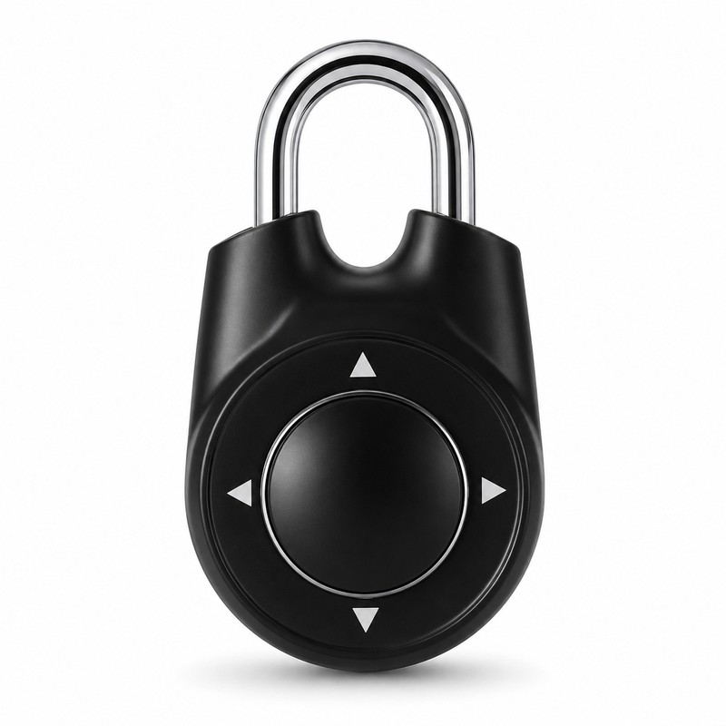 Directional Combination Padlock for Lockers – Resettable Keyless Metal Lock