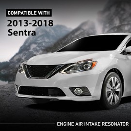G-Plus Black Engine Air Intake Resonator Assembly Compatible with Nissan Sentra 2013-2018 16554-3RC2A, 165543RC2A