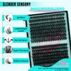 Lash Clusters 320pcs Multipack,60D 80D Mixed Tray DIY Eyelash Extension