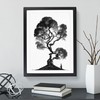 Tree In Monochrome No.2 Framed Print for Living Room Bedroom