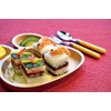 Yamako 803682 Hinoki Cypress Pressed Sushi Mold, Cross Cutting, Approx.