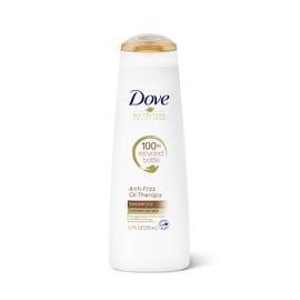 Dove Nutritive Solutions Anti Frizz Shampoo for Frizzy, Tangled Hair Oil Therapy with Nutri-Oils Moisturizing Shampoo Formula Smooths Hair 12 oz
