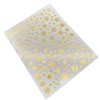 Gold Holographic Snowflake Nail Stickers for Nail Art