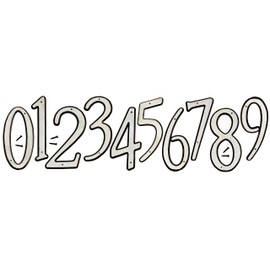 HY-KO Products 30601 1 Number, 4 Inch, Reflective