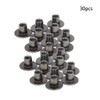 MroMax M6 10mm 30pcs Flat Head Cap nut Brad Hole