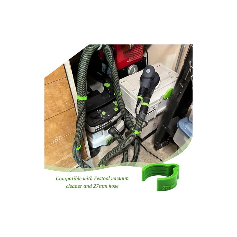 Dust Hose Clips,Coiled Hose Clips For Festool 27mm vacuum hose,