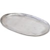Posh Living 63637 Oval Plate, Silver, W 10.2 x D