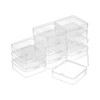 Kepuarm Pack of 15 Small Storage Boxes Plastic with Lid