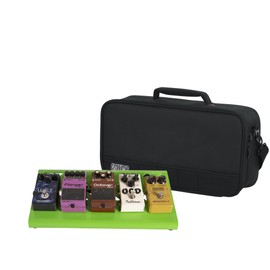 Gator Cases Aluminum Pedal Board with Carry Bag; Small: 15.75" x 7" | Green (GPB-LAK-GR)