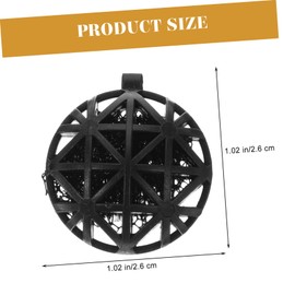 Ipetboom 100pcs Bio Balls Media Fish Tank Bio Balls Fish Tank Aquarium Accessories Media Kit Tanks Balls Pond Bio Balls Filtration Black