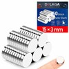 Pack of 50 Magnets Strong 15 x 3 mm, Mini