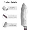 PAUDIN Meat Cleaver 8 Inch Butcher Knife, High Carbon Stainless
