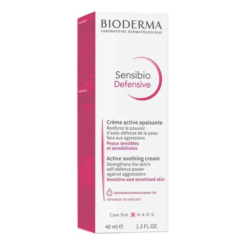 Bioderma Sensibio Defensive Crema, Hidrata 40ml Piel Sensibl Sensible