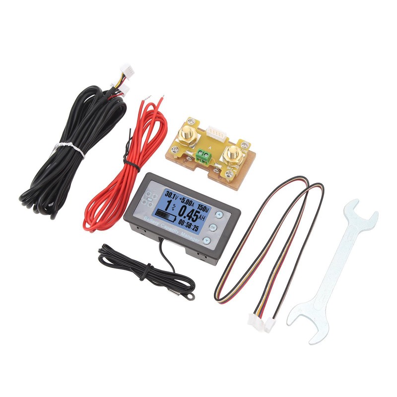 Battery Capacity Manager 200A Monitor LCD Digital Display Battery Coulometer