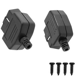 Talcols 2 Stück OBD2 16-Nadel Anschluss Diagnosewerkzeug Adapter Auto Zubehör Pins Stecker Stecker mit Schrauben ABS
