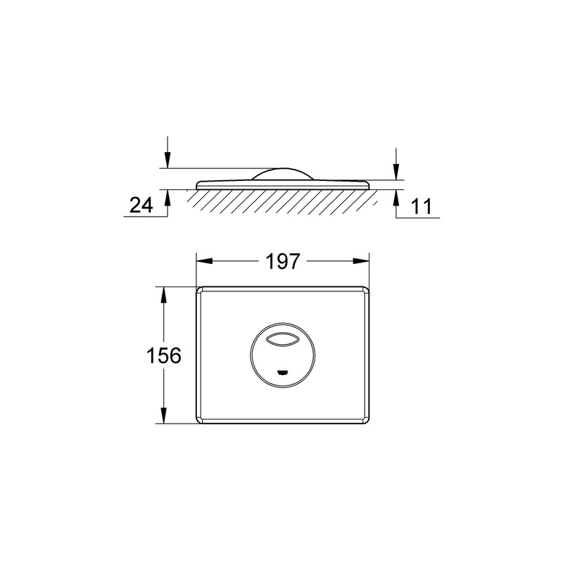 GROHE 38862SH0 Skate Cover Panel