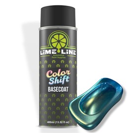 LiME LiNE Premium Automotive Basecoat Aerosol Spray Paint - Fast Drying- Custom Paint, Must Be Clearcoated! (Gold + Orange + Green)