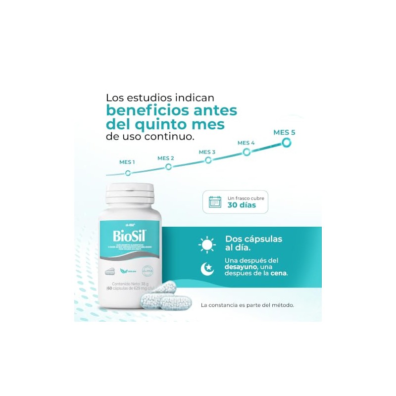 BioSil Suplemento Alimenticio ch-OSA® (60 cápsulas) - Ciclo de Un