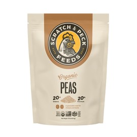 Scratch and Peck Feeds Cluckin' Good Organic Sprouting Peas Treat Supplement - 10 lbs - Soy Free, Whole Grain, Raw Sprouting Peas for Chicken or Ducks