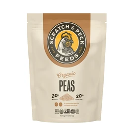 Scratch and Peck Feeds Cluckin' Good Organic Sprouting Peas Treat Supplement - 10 lbs - Soy Free, Whole Grain, Raw Sprouting Peas for Chicken or Ducks