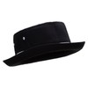 e4Hats.com Striped Roll Up Bucket Hat - Black White L-XL