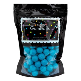 Amusemints Gumballs - Caribbean Blue | 2+ Pound Bag | 1 Inch Gumballs | Great for Machine Refill |