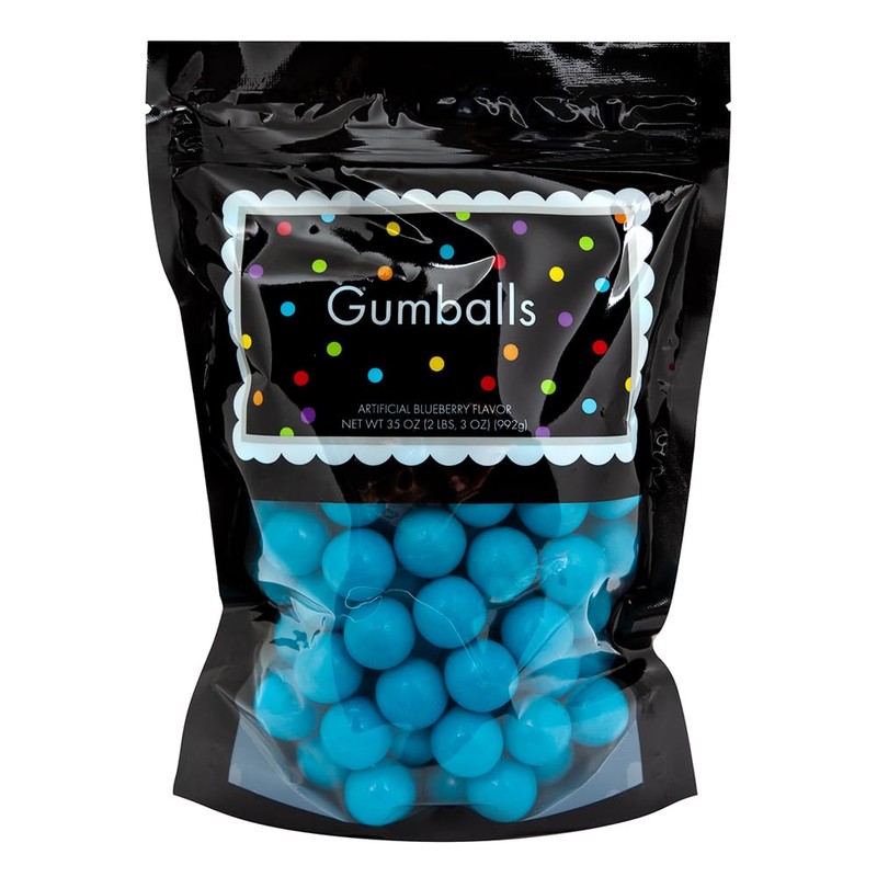Amusemints Gumballs - Caribbean Blue | 2+ Pound Bag |