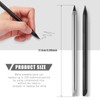 2 Pieces Metal Inkless Pen Inkless Erasable Pencil Metallic Pencil