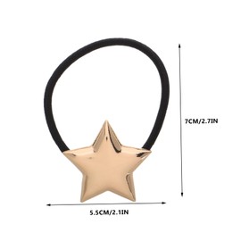 NOLITOY Metal Hair Ties for Women Star Geometric Ponytail Holders Minimalist Elastic Hair Bands Stylish Scrunchies for Everyday Use