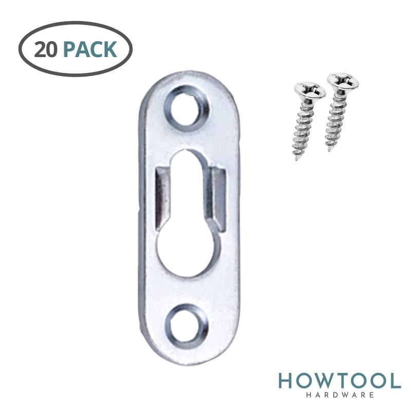 HOWTOOL Heavy Duty Keyhole Hanger with Phillips Screws & Anchors,