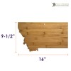 Totally Bamboo Montana State Shaped Serving & Cutting Board