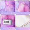 UNIANE Diary with Lock for Girls, A5 Diary with Code,