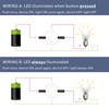 Ordentlich LED Latching Aluminum Push Button Switch 12-24V DC 20A