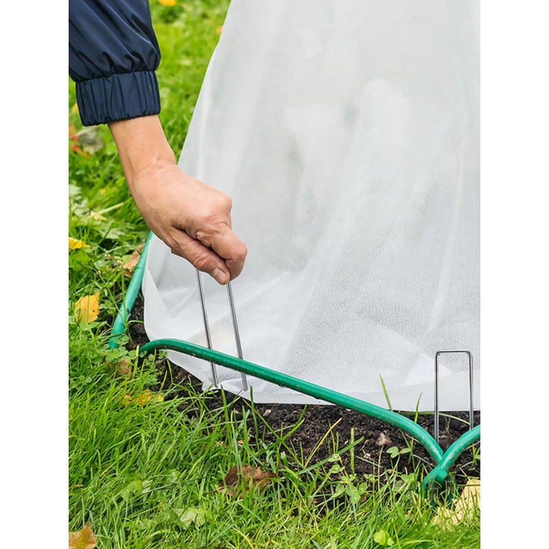 GROWNEER 100 Packs 12 Inches Landscape Staples Heavy Duty 11