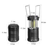 Campfire Camping Tent Lights Adjustable Two Lighting Modes Stainless Steel
