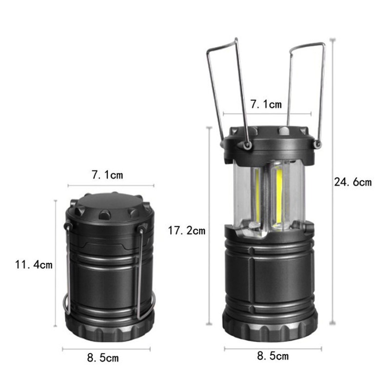 Campfire Camping Tent Lights Adjustable Two Lighting Modes Stainless Steel