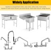Installation Kit for Wall Mount Commercial Faucet, Brass 90 Degree