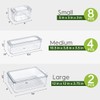ZIJUND 14 Pack Fridge Organizer, Stackable Refrigerator Organizer Bins with