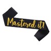Graduation Mastered It Sash Class of 2025 Glitter Satin Sash
